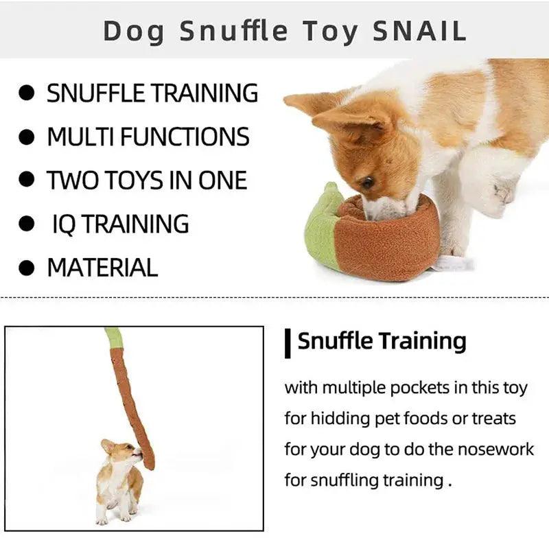 Bite-Resistant Plush Snail Toy - Trusted Pet Products