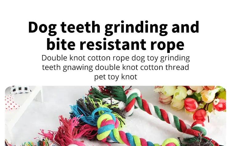 Bite-resistant Cotton Rope Knot for Dogs - Trusted Pet Products