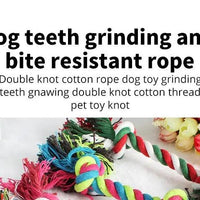 Bite-resistant Cotton Rope Knot for Dogs - Trusted Pet Products