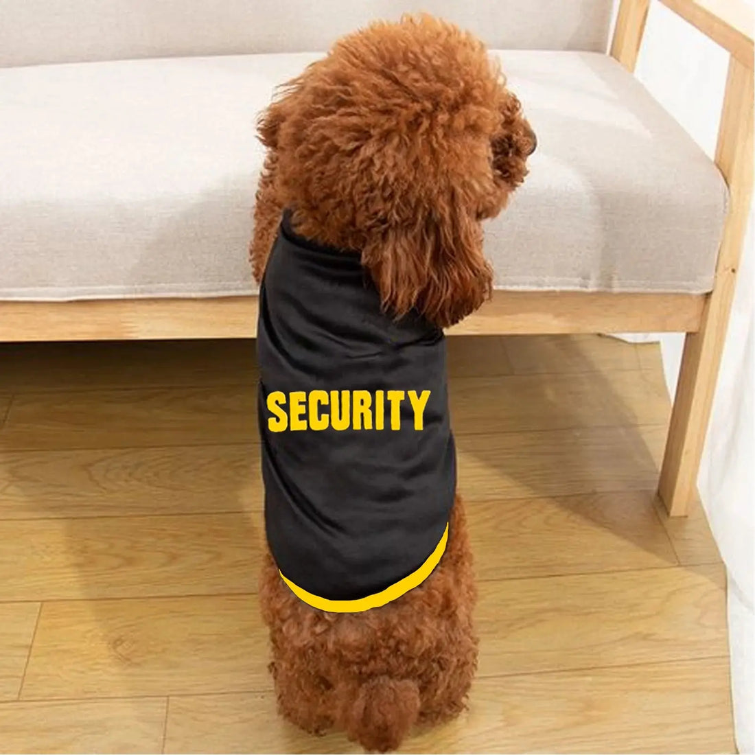 Black Elastic Vest Police Suit Cosplay Dog Clothes Trusted Pet Products