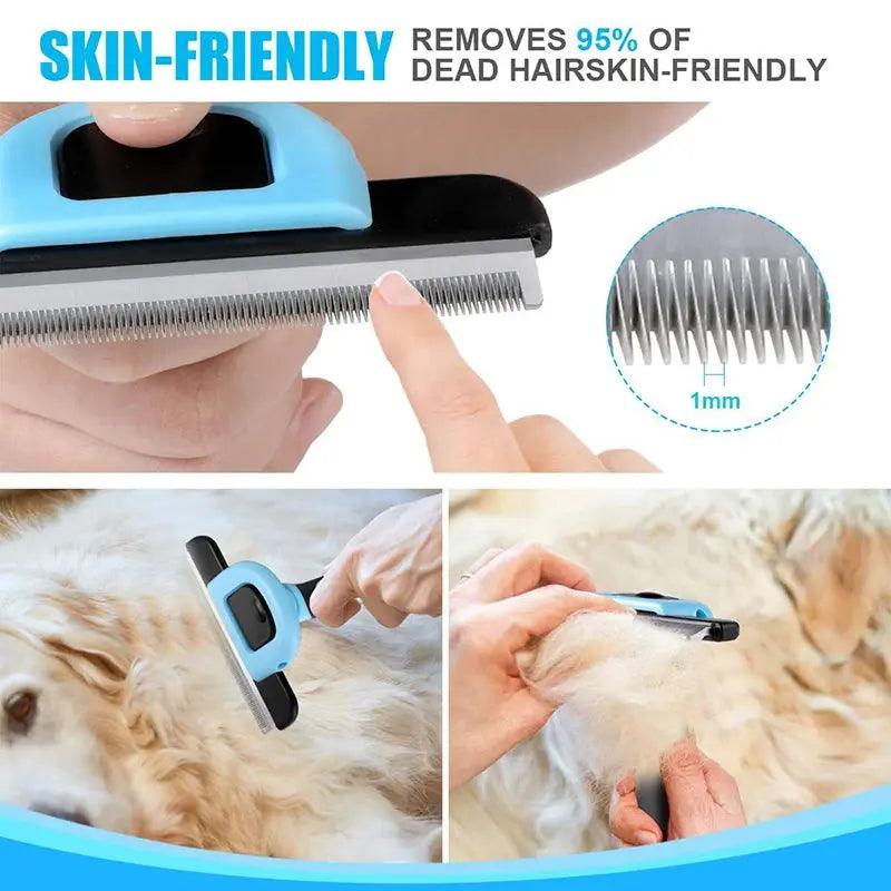 Bonve Comb Brush Pet Hair Remover Deshedding Tool - Trusted Pet Products