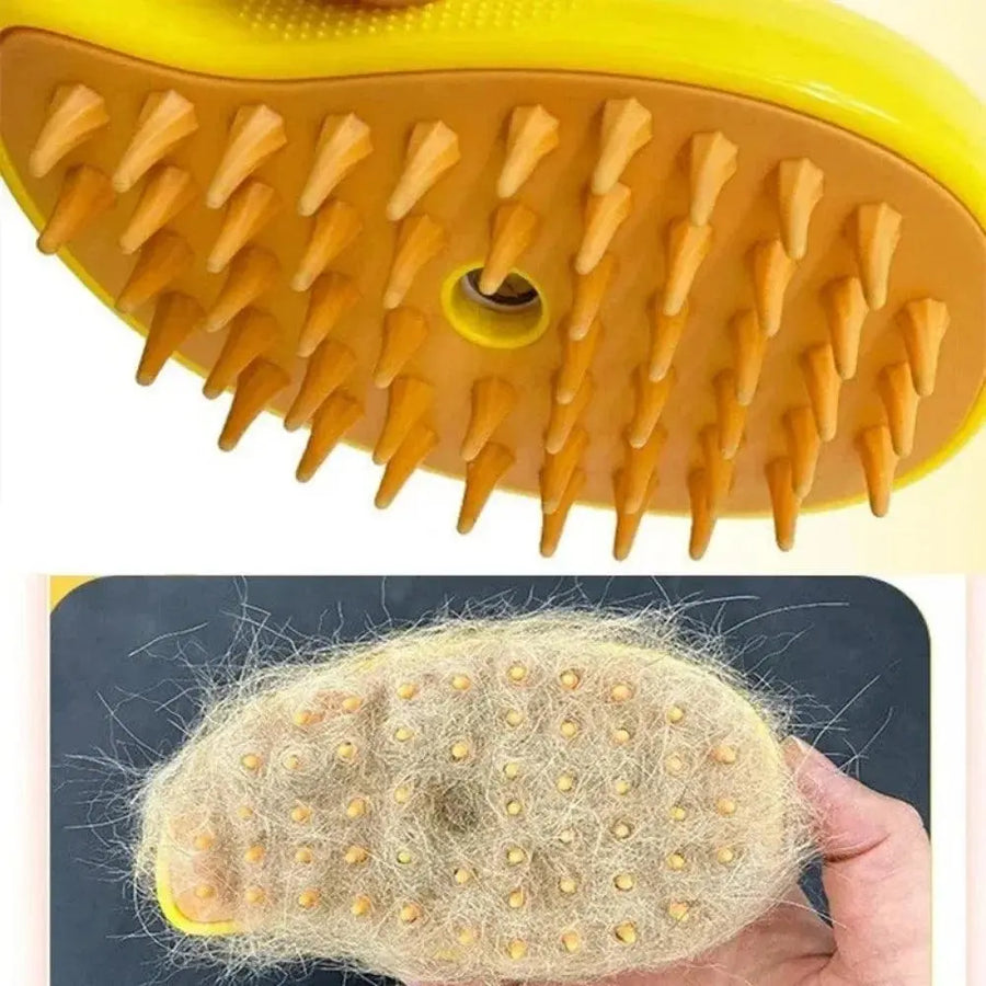 Cat Dog Steam Brush Electric Spray Water Spray Kitten Pet Comb Soft Silicone Depilation Cats Bath Hair Brush Grooming Supplies - Trusted Pet Products