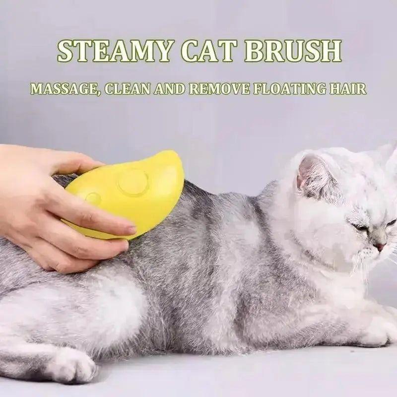 Cat Dog Steamy Brush Steam Brush Electric Sprayer for Massage Pet Grooming tool Shedding 3 in 1 Electric Sprays Massage Combs - Trusted Pet Products