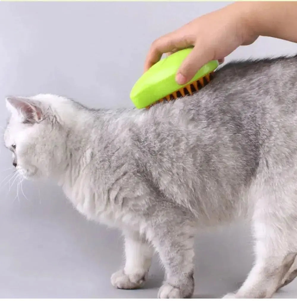 Cat Dog Steamy Brush Steam Brush Electric Sprayer for Massage Pet Grooming tool Shedding 3 in 1 Electric Sprays Massage Combs - Trusted Pet Products