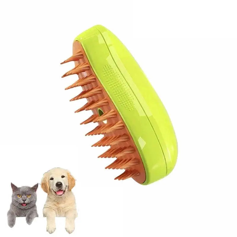 Cat Dog Steamy Brush Steam Brush Electric Sprayer for Massage Pet Grooming tool Shedding 3 in 1 Electric Sprays Massage Combs - Trusted Pet Products