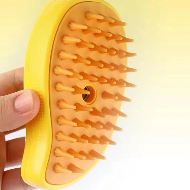 Cat Steam Brush Electric Spray Water Spray Kitten Pet Comb Soft Silicone Depilation Cats Bath Hair Brush Grooming Supplies - Trusted Pet Products