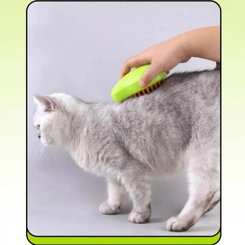 Cat Steam Brush Electric Spray Water Spray Kitten Pet Comb Soft Silicone Depilation Cats Bath Hair Brush Grooming Supplies - Trusted Pet Products