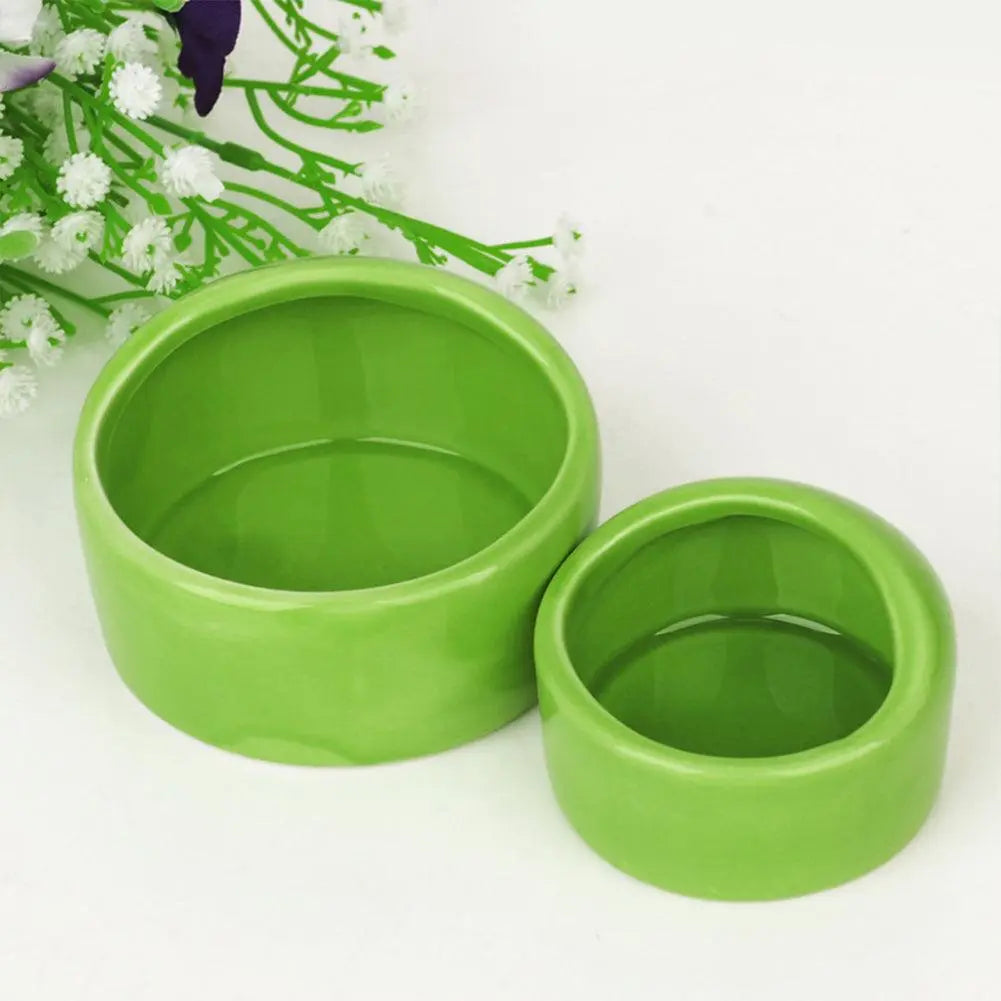 Ceramic Pet Feeding Bowl Hamster Chinchilla Rabbit Food Feeding Bowl Anti-turning For Small Animals Hamster Pet Feeding Supplies - Trusted Pet Products