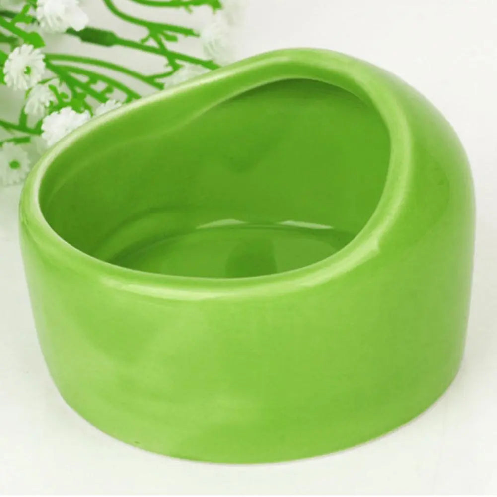 Ceramic Pet Feeding Bowl Hamster Chinchilla Rabbit Food Feeding Bowl Anti-turning For Small Animals Hamster Pet Feeding Supplies - Trusted Pet Products