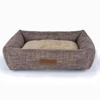 Cozy Winter Warm Linen Square Creative Pet Bed for Ultimate Comfort - Trusted Pet Products