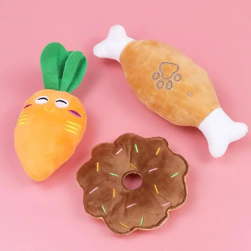 Cute Bite Resistant Animal Shape Squeaky Chew Toys for Small Dogs - Trusted Pet Products