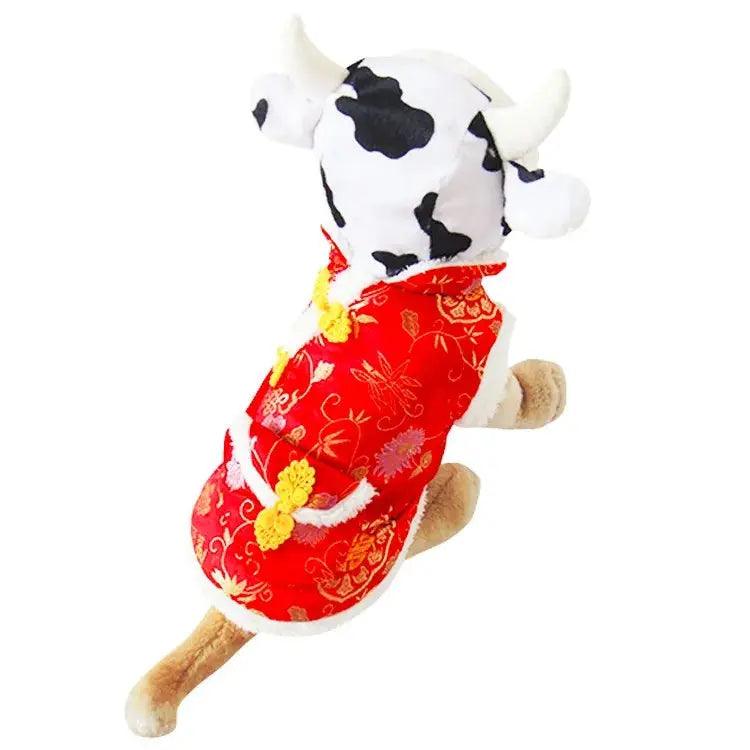 Cute Cow Design Winter Pet Dog Hat Cap Warm Windproof Pet Hats Cotton Dog Accessories For Small Medium Dogs Hat - Trusted Pet Products