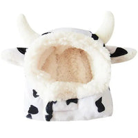 Cute Cow Design Winter Pet Dog Hat Cap Warm Windproof Pet Hats Cotton Dog Accessories For Small Medium Dogs Hat - Trusted Pet Products