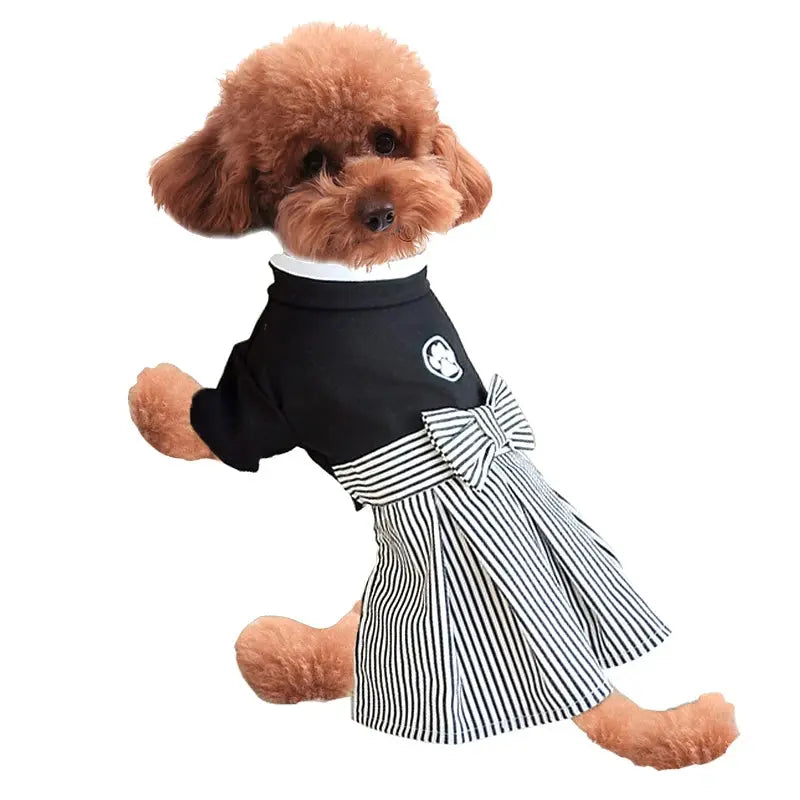 Cute Kimono Design Cotton Dress for Small Dogs Trusted Pet Products