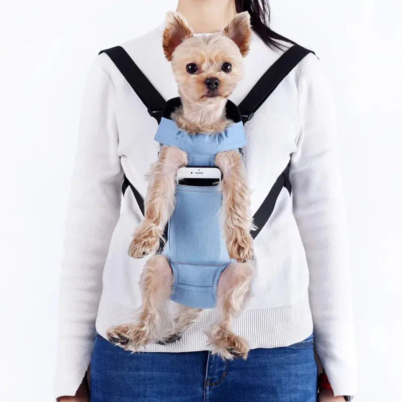 Denim Pet Dog Carrier Backpack Trusted Pet Products