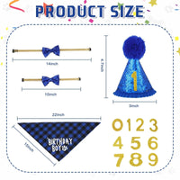 Dog Birthday Party Supplies Birthday Boy Girl Cake Bandana Triangle Scarf Clothes - Trusted Pet Products