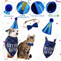 Dog Birthday Party Supplies Birthday Boy Girl Cake Bandana Triangle Scarf Clothes - Trusted Pet Products