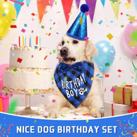 Dog Birthday Party Supplies Birthday Boy Girl Cake Bandana Triangle Scarf Clothes - Trusted Pet Products