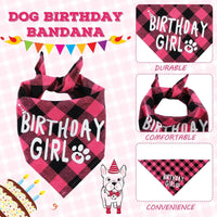 Dog Birthday Party Supplies Birthday Boy Girl Cake Bandana Triangle Scarf Clothes - Trusted Pet Products