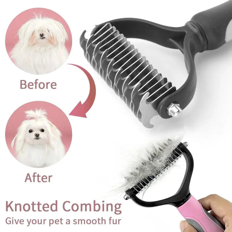 Dog Cat Hair Removal Comb Pet Long Hair Short Hair Pet Grooming Care Brush Trimming Dematting Brush Dog Pet Grooming Equipment - Trusted Pet Products