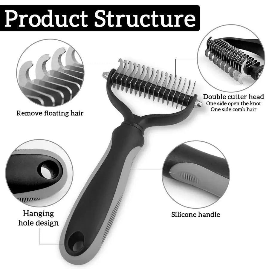 Dog Cat Hair Removal Comb Pet Long Hair Short Hair Pet Grooming Care Brush Trimming Dematting Brush Dog Pet Grooming Equipment - Trusted Pet Products