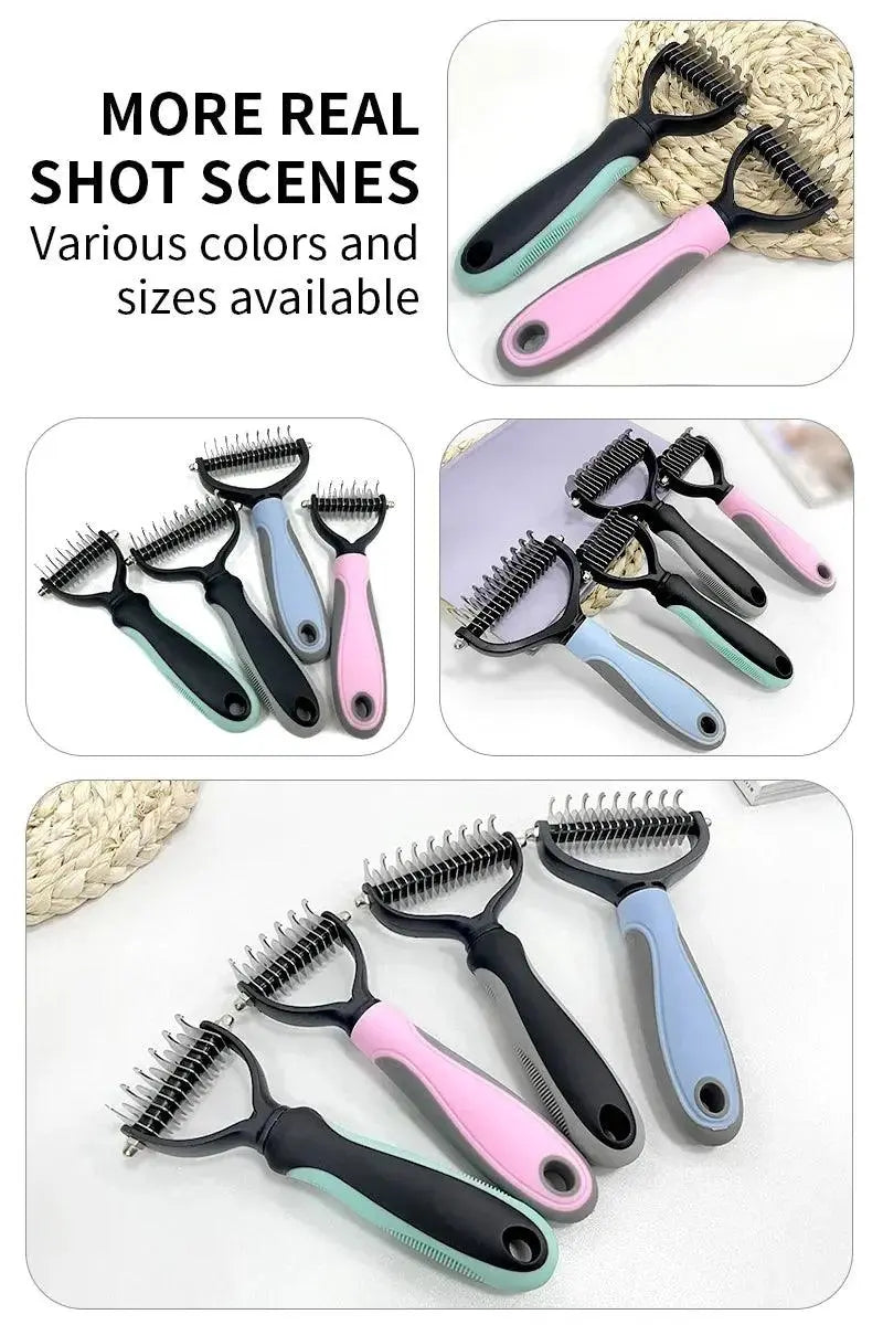 Dog Cat Hair Removal Comb Pet Long Hair Short Hair Pet Grooming Care Brush Trimming Dematting Brush Dog Pet Grooming Equipment - Trusted Pet Products