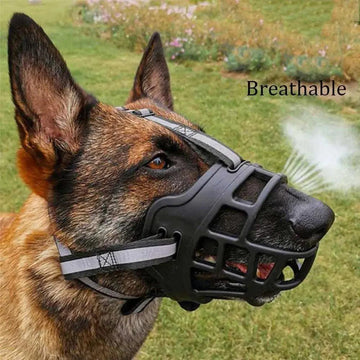 Dog Muzzle for Small Medium Large and X-Large Dogs Breathable Basket Muzzles - Trusted Pet Products