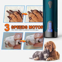 Dog Nail Grinder, Dog Nail Trimmers and Clippers Kit, - Trusted Pet Products