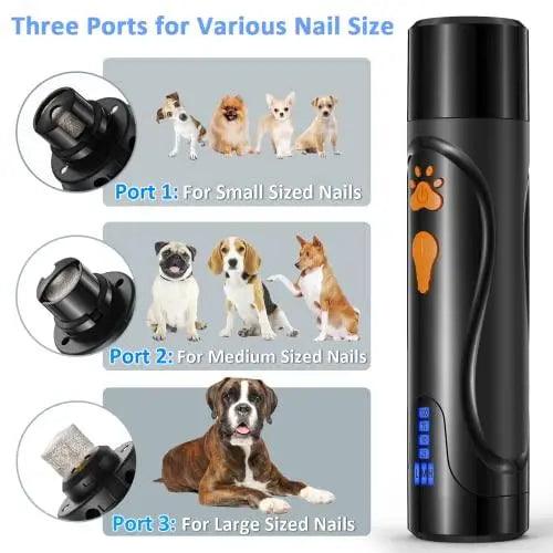 Dog Nail Grinder, Dog Nail Trimmers and Clippers Kit, - Trusted Pet Products