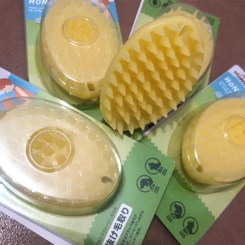 Dog Silicone Massage Brush with Gentle Bristles - Trusted Pet Products