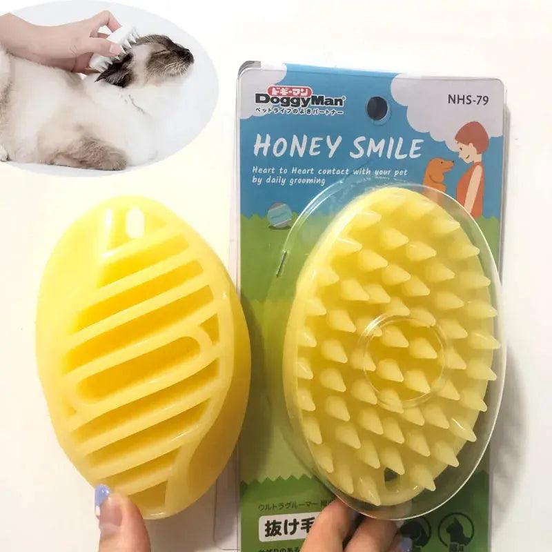 Dog Silicone Massage Brush with Gentle Bristles - Trusted Pet Products