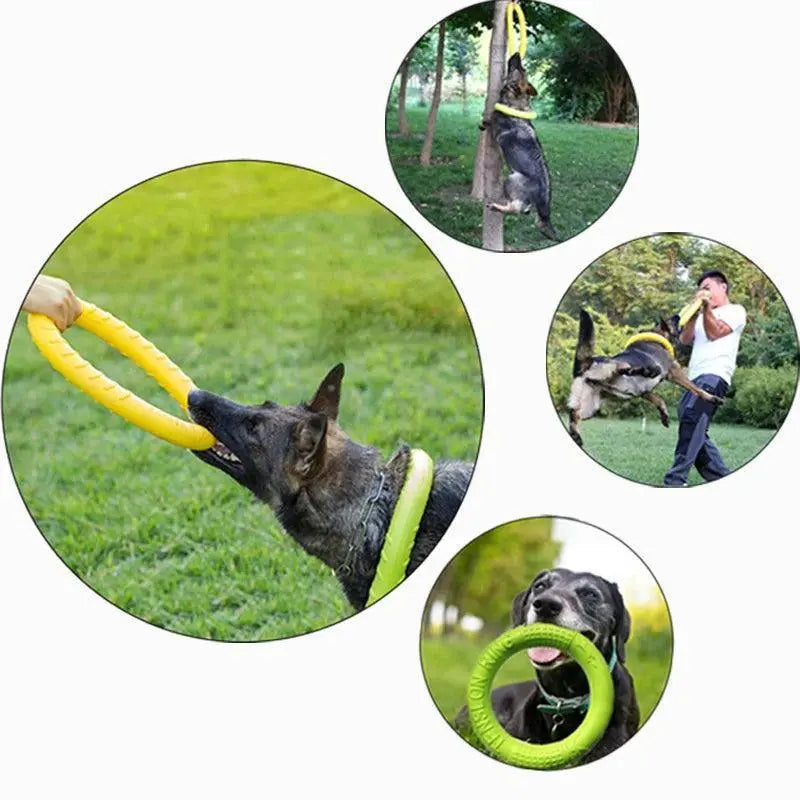 Dog Toys Pet Flying Disk Training Ring Puller - Trusted Pet Products