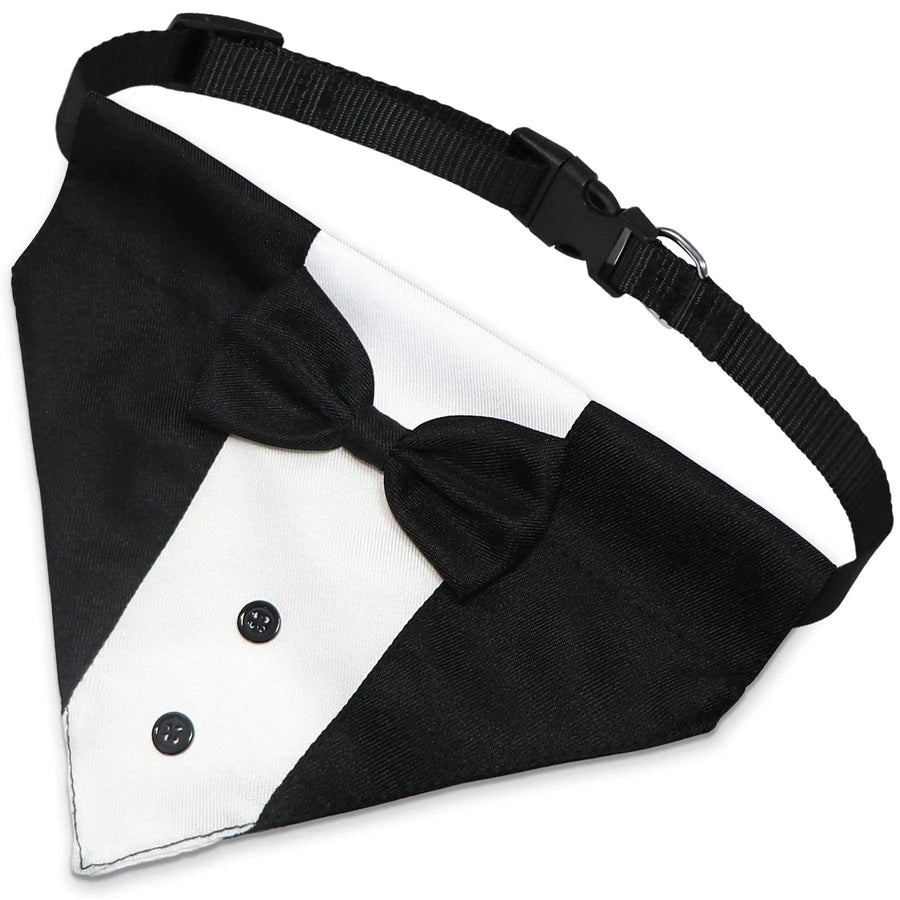 Dog Tuxedo Dog Suit Dog Wedding Bandana Collar with Bow Tie - Trusted Pet Products