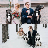 Dog Tuxedo Dog Suit Dog Wedding Bandana Collar with Bow Tie - Trusted Pet Products