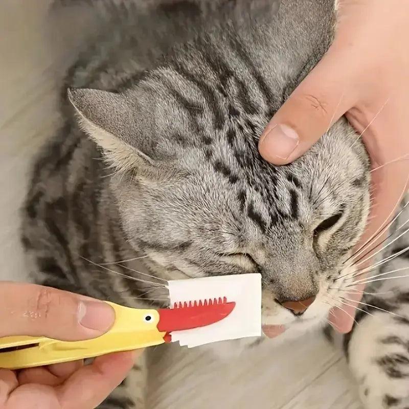 Double-Sided Eye Comb Brush Tear Stain Crust Mucus Remover - Trusted Pet Products