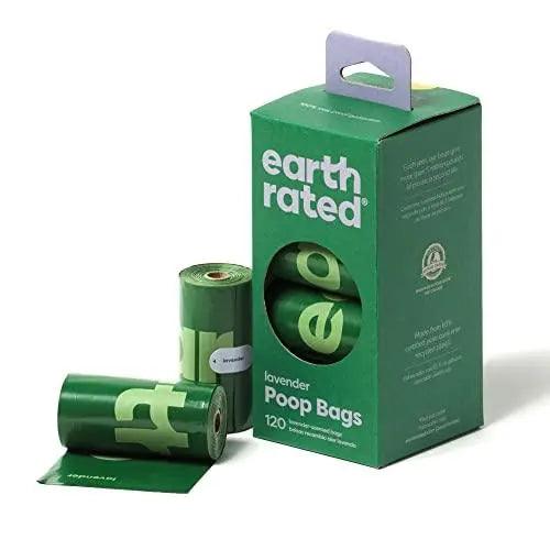 Earth Rated Dog Poop Bags, Guaranteed Leak Proof and Extra Thick Waste Bag Refill Rolls For Dogs, Lavender Scented, 270 Count - Trusted Pet Products