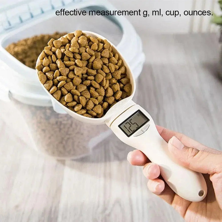 Electronic Digital Pet Food Measuring Spoon Food Scale with LED Display - Trusted Pet Products