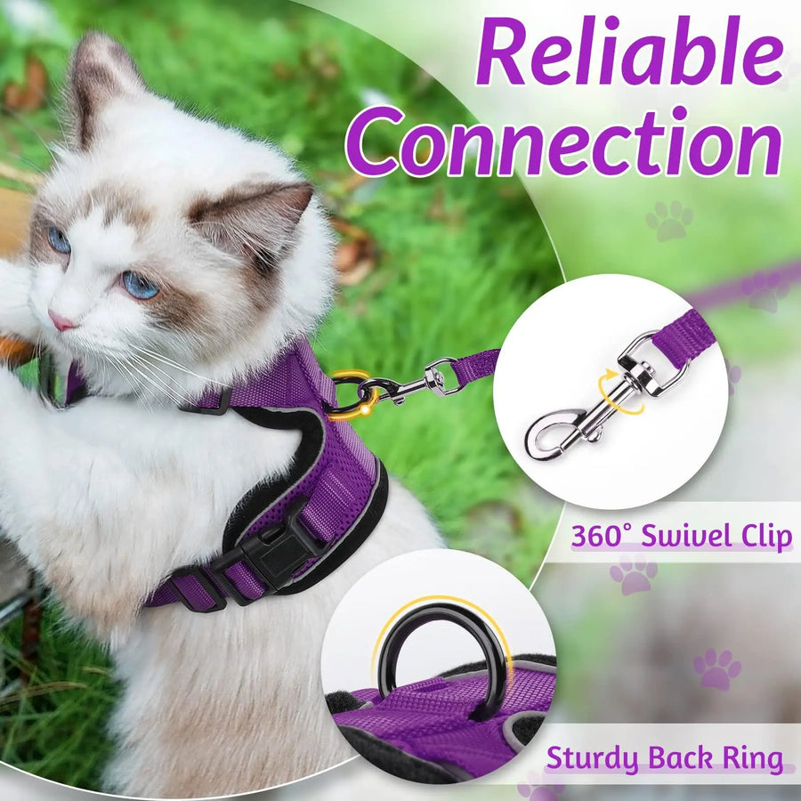 Escape Proof Cat Harness with Leash - Rabbitgoo My Store