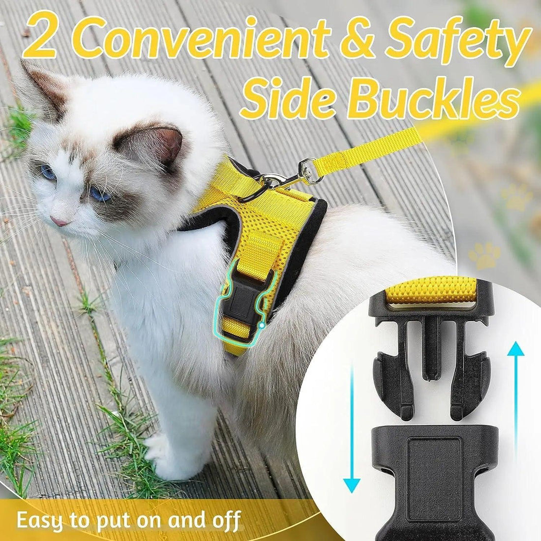 Escape Proof Cat Harness with Leash - Rabbitgoo - Trusted Pet Products