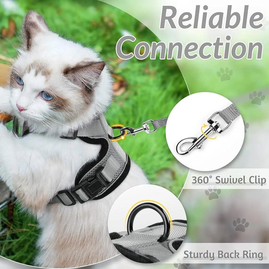 Escape Proof Cat Harness with Leash - Rabbitgoo - Trusted Pet Products