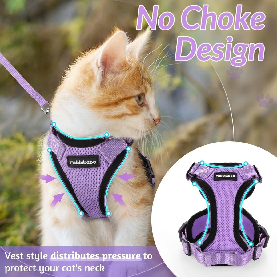 Escape Proof Cat Harness with Leash - Rabbitgoo - Trusted Pet Products