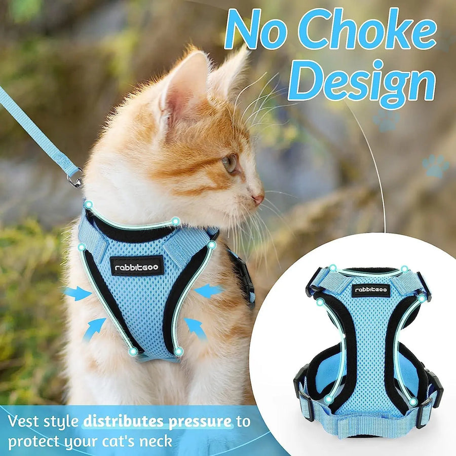 Escape Proof Cat Harness with Leash - Rabbitgoo My Store