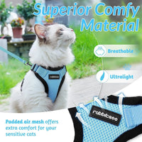 Escape Proof Cat Harness with Leash - Rabbitgoo My Store