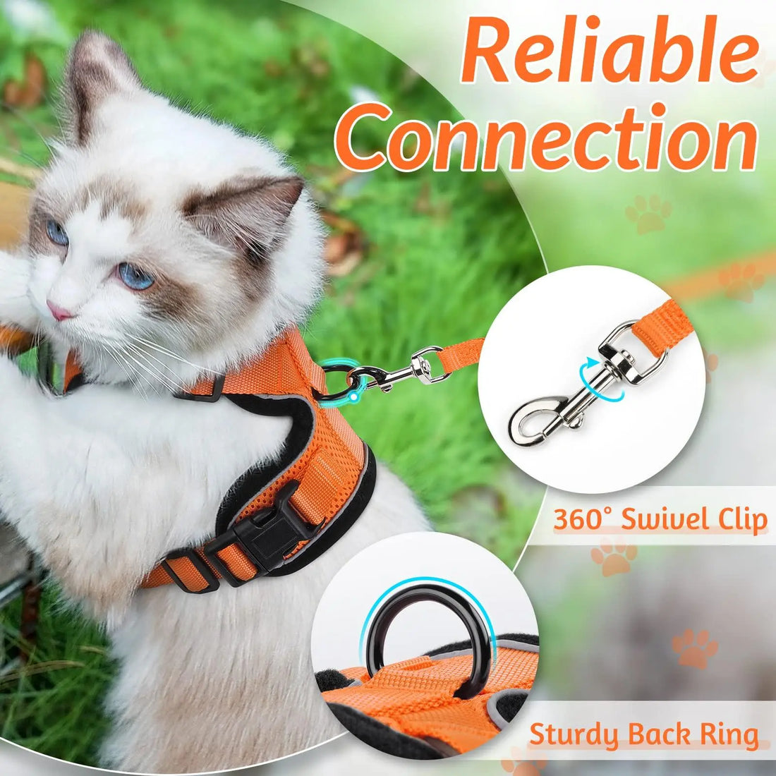 Escape Proof Cat Harness with Leash - Rabbitgoo My Store