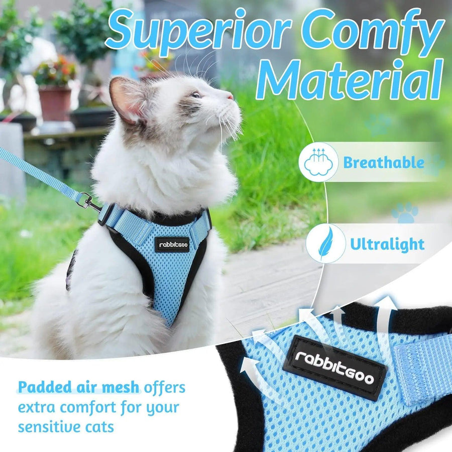 Escape Proof Cat Harness with Leash - Rabbitgoo - Trusted Pet Products