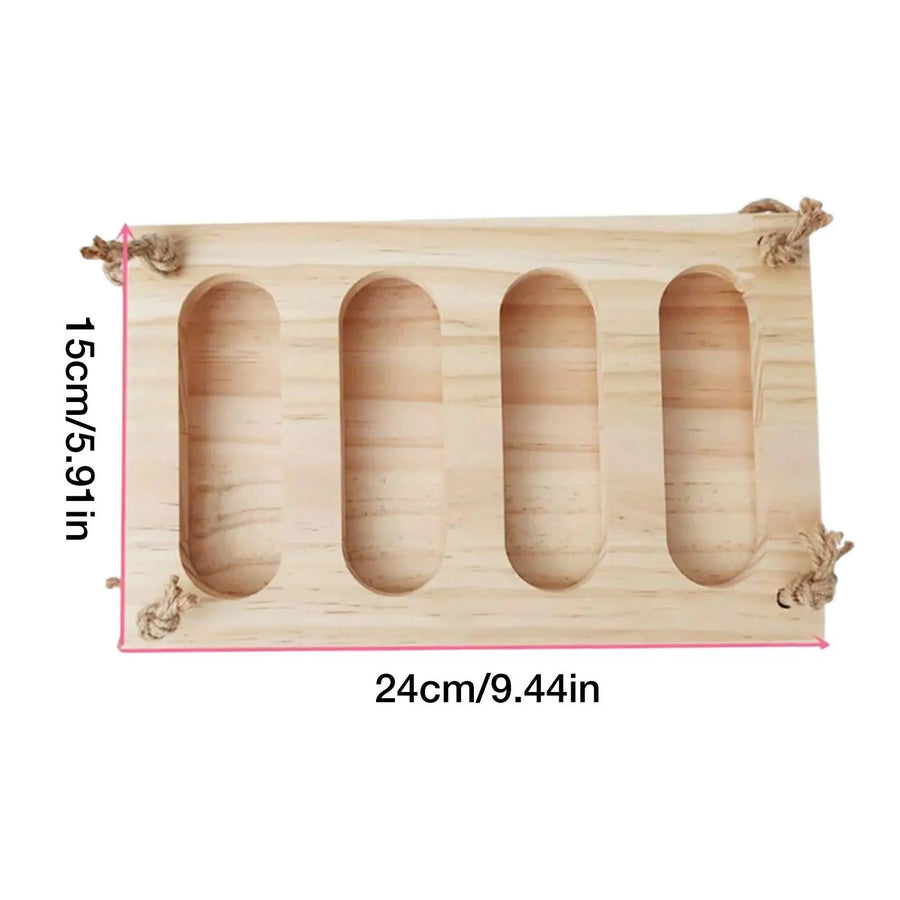 Folding Wooden Hay Feeder Durable Food Feeding Rack Pet Self-Feeding Hay Dispenser Pet Hay Manger or Rabbit Guinea Pig - Trusted Pet Products