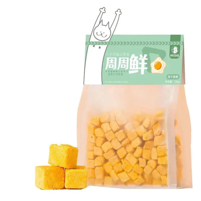 Freeze-Dried Egg Yolk Cat Snacks - 100g - Trusted Pet Products