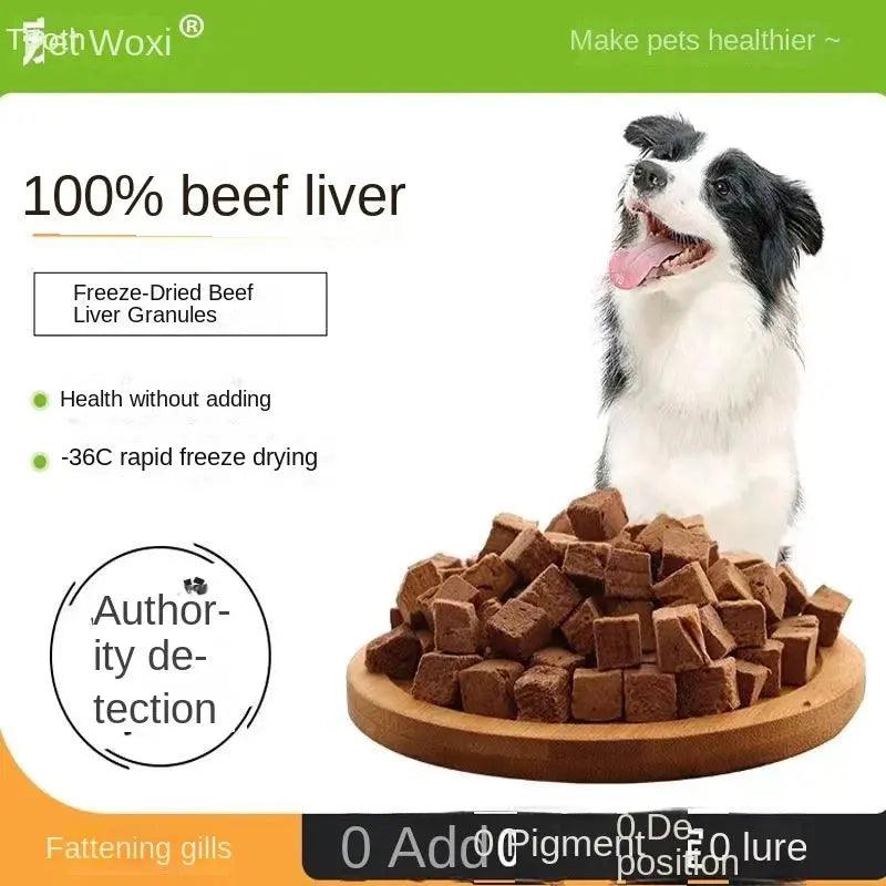 Freeze-dried beef liver granules reward treats - Trusted Pet Products