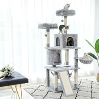 Domestic Delivery Multi-Level Cat Tree Tower Climb Furniture Scratching Post for Indoor House Pet Supplies Kitten Toy Cozy Condo - Trusted Pet Products