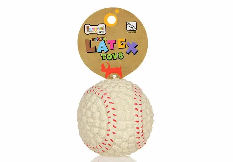 HOOPET Pet Dog Toy Balls Squeak Puppy Toys Interesting Tennis Football Tooth Cleaning Toys for Dogs - Trusted Pet Products